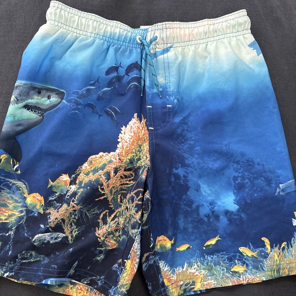 Wonder Nation Boys Swim Trunks Shark Design